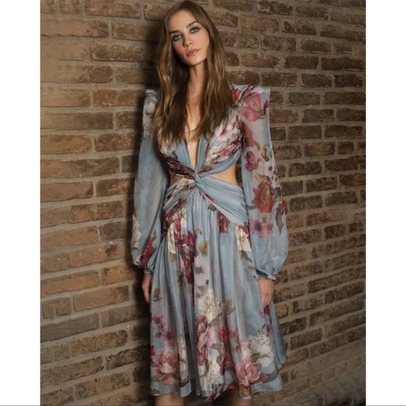 PatBo Peony Print Midi Dress - Picture 13 of 16